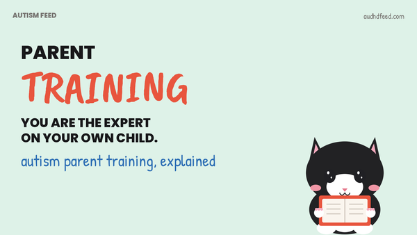 Coffee the black-and-white cat next to the words Parent Training: You are the expert On your own child.