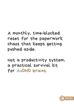 Life Admin Day for AuDHD Brains