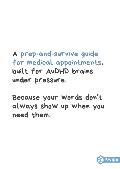 Doctor's Appointments for AuDHD Brains