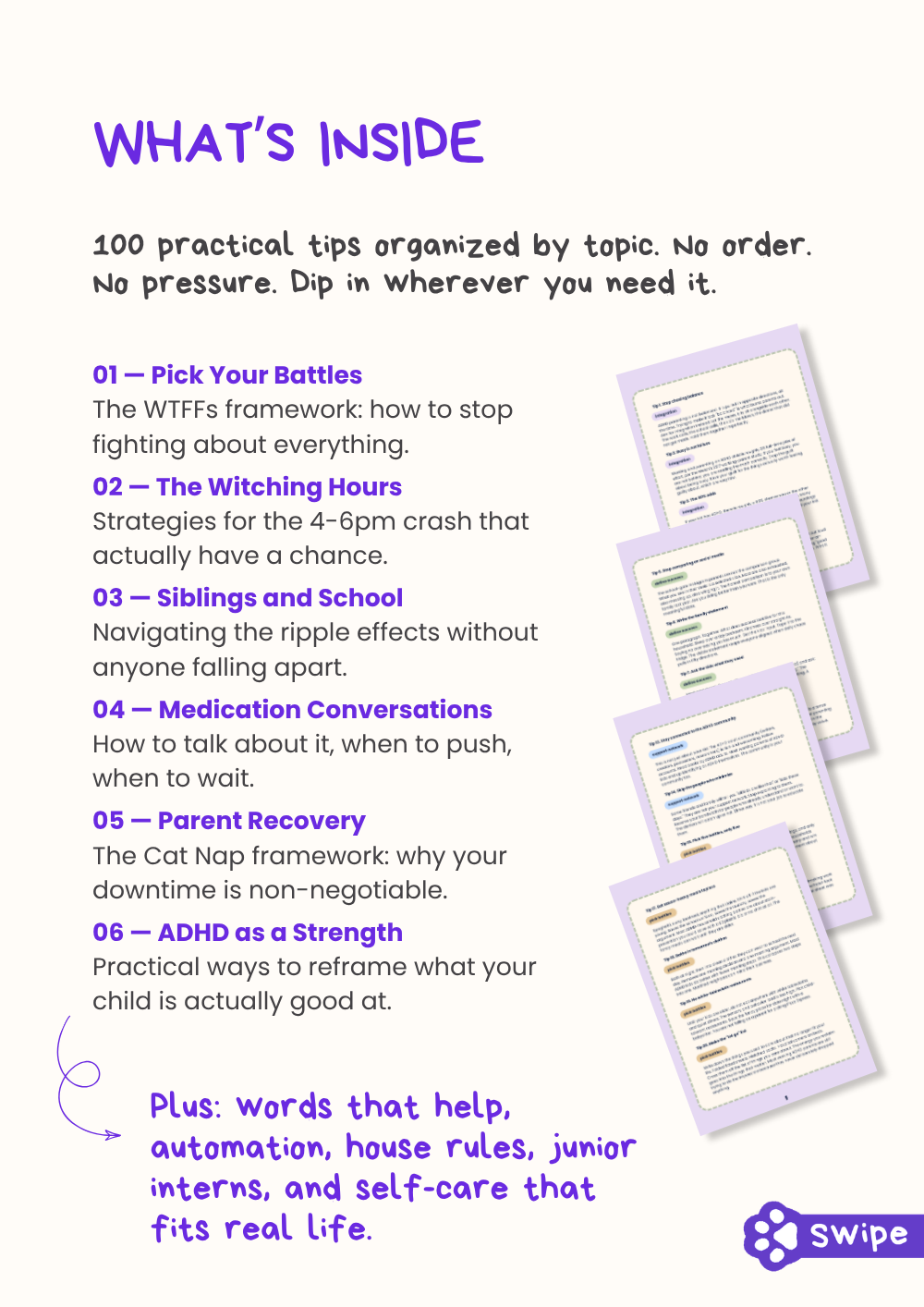 100 TIPS FOR PARENTS RAISING ADHD KIDS