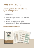 Life Admin Day for AuDHD Brains