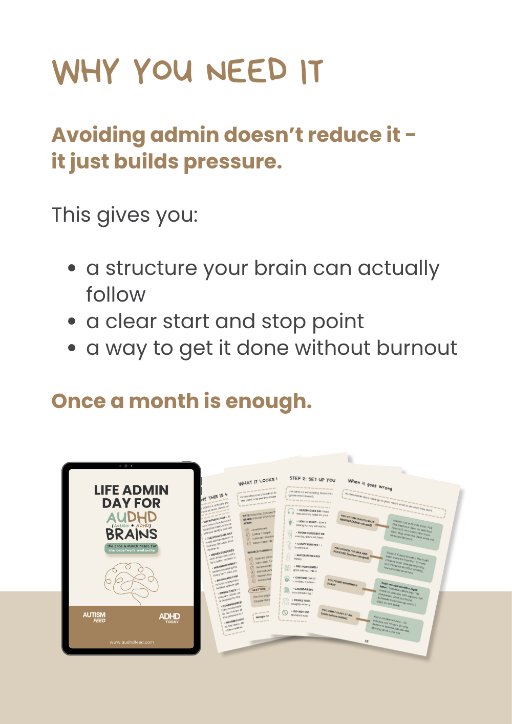 Life Admin Day for AuDHD Brains